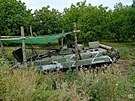 Ruský obrnnec oputný bhem ukrajinské protiofenzivy v Charkovské oblasti