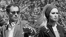 Jean-Luc Godard s Brigitte Bardotovou v roce 1963.