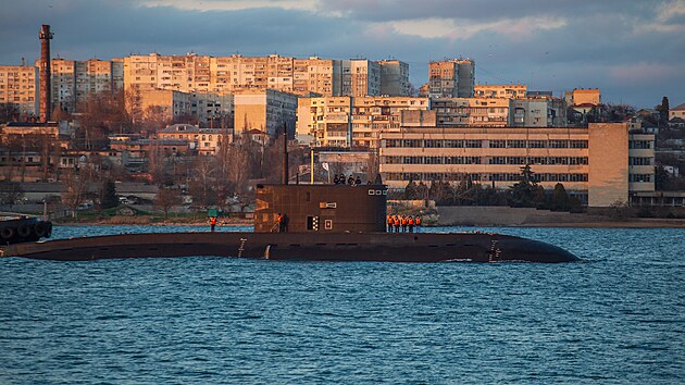 Ruská ponorka na Krymu - ilustraní foto