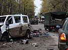 Msto Lyman v Doncké oblasti po osvobození ukrajinskou armádou