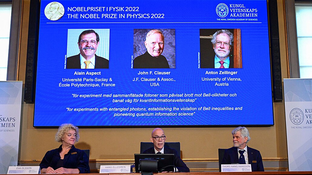 Vyhlášení Nobelovy ceny za fyziku 2022