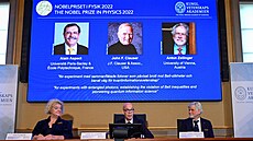 Vyhlášení Nobelovy ceny za fyziku 2022 | na serveru Lidovky.cz | aktuální zprávy