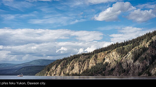 Trajekt přes řeku Yukon, Dawson city