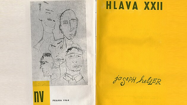 Faksimilez 1. eského vydání Hellerovy Hlavy XXII. Pekladatelem byl Jaroslav...