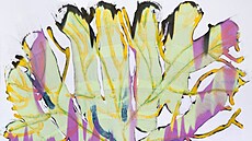 Lep�í neztratit, olej a gliter na plátn�, 200 x 260 cm, 2021