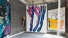 Expozice výstavy Global Weirding(2021) v galerii Marslab