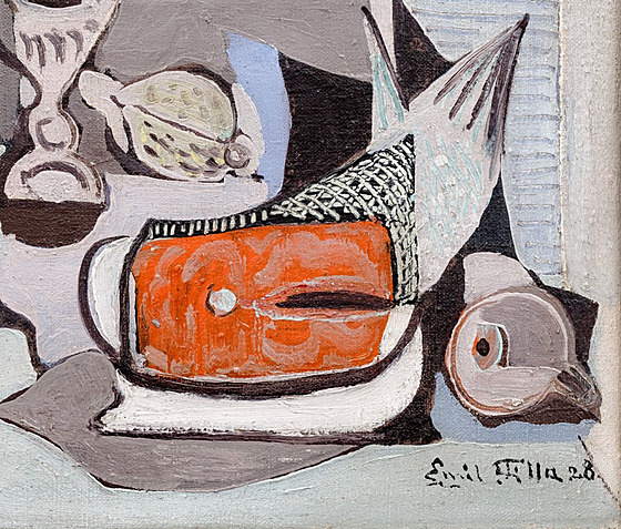 Emil Filla: Záti�í s lososem
