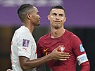 Portugalsko-Švýcarsko: Ronaldo po zápase.