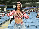 Známá chorvatská modelka a fanynka Ivana Knöllová.