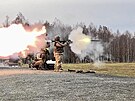V akci. Ukrajintí vojáci pi cviení ve vojenském prostoru Libavá v Olomouckém...