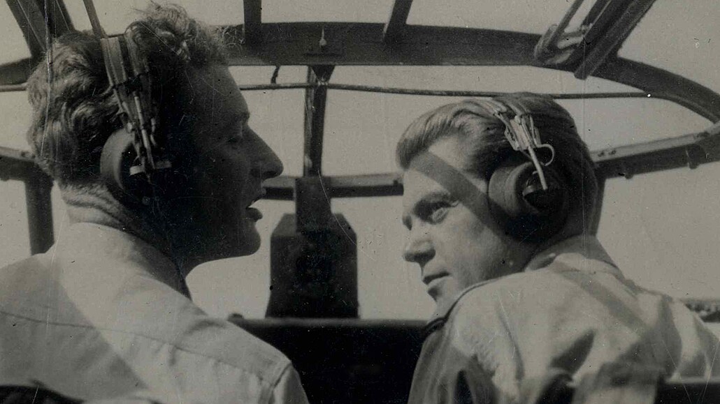 Ludvík Ko�ek (vlevo) b�hem výcviku na Bahamách