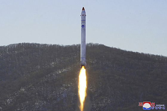 Snímek, který pou�ila státní agentura KCNA p�i informování o severokorejském...