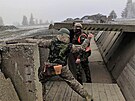 Výcvik ukrajinských voják ve vojenském újezdu Libavá