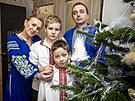 Ukrajinská rodina Pidlyaských oslaví Vánoce v lednu naposledy, chce je slavit...