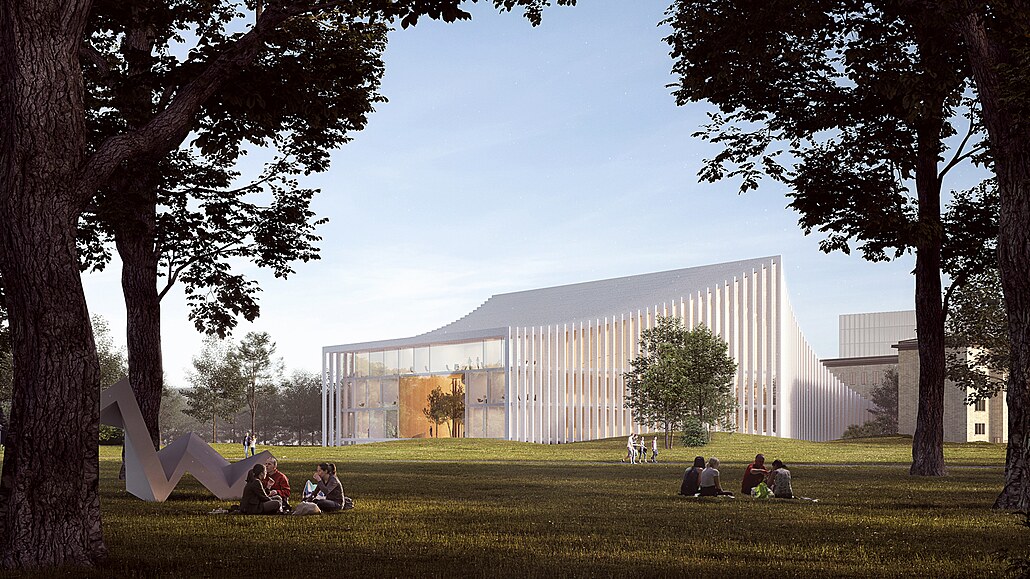 Sál do uplíku. Projekt dánského ateliéru Henning Larsen Architects skonil v...