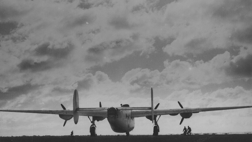 Letadlo Liberator ze stavu 311. eskoslovenské bombardovací perut