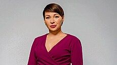 Bára Divi�ová (vpravo) s kolegy Hátou Sassmannovou a Reyem Korantengem