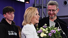 Syn Daniel, Danu�e Nerudová a man�el Roman.