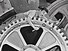 Charlie Chaplin ve filmu Moderní doba (1936).