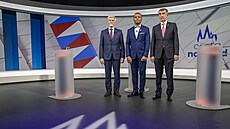 Kandidáti na prezidenta Petr Pavel s Andrejem Babišem navštívili poslední...