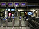 Prázdné nádraží Montparnasse v Paříži