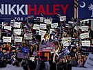 Podporovatelé Nikki Haleyové, která se chce ucházet za Republikány o Bílý dm.