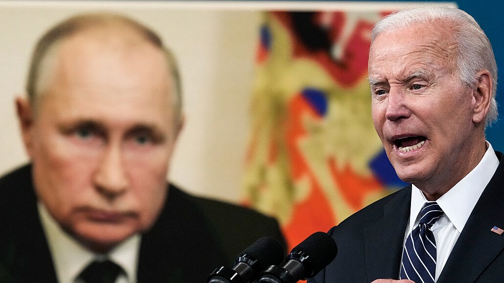 Joe Biden reaguje na Vladimira Putina.