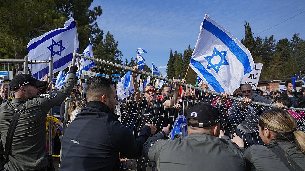 Protivládní protesty v Izraeli.