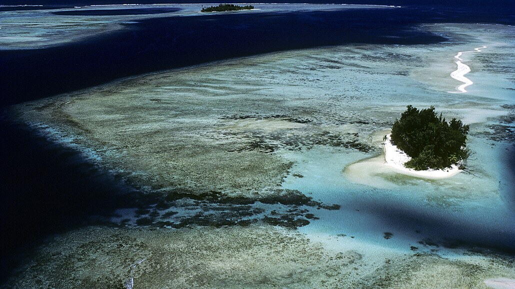 Pohled na ást alamounových ostrov.