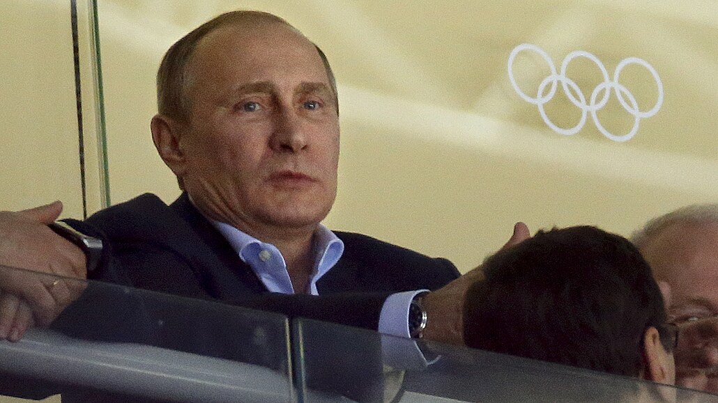 Vladimir Putin na olympiád.