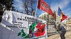 Jeden z mnoha protest v Moldavsku proti Rusm v posledních letech.