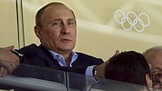 Vladimir Putin na olympiádě.
