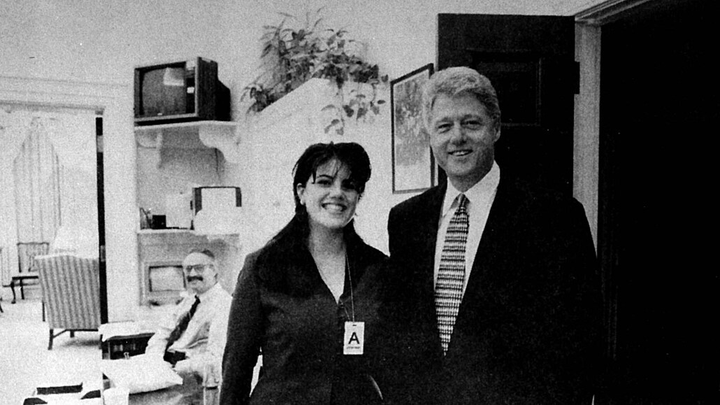 Monika Lewinská a prezident Bill Clinton