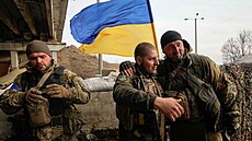 Ukrajintí vojáci v únoru 2022.