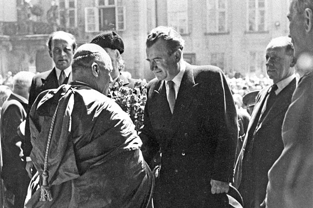 Ateista a komunista Gottwald zostudil inaugurační mši. A Havel se jí snažil vrátit lesk, říká historik