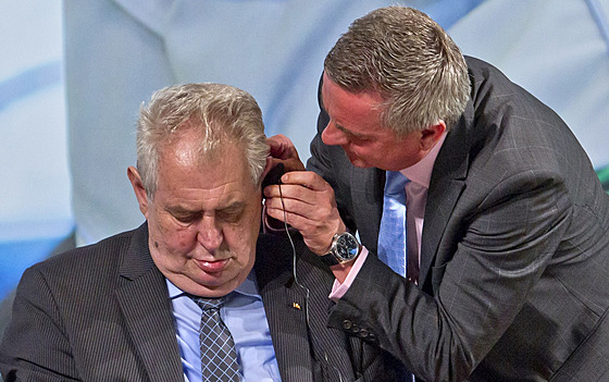 Prezident Milo Zeman a jeho kanclé Vratislav Myná.