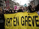 Protestní pochod v Paříži