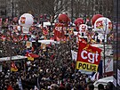 Protestní pochod v Paříži