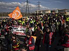 Protesty v jihofrancouzském Fos-sur-Mer