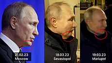 Ruský prezident Vladimir Putin třikrát jinak.