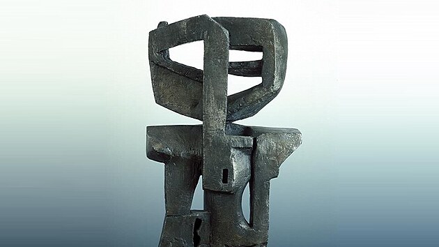 Plfigura. Bronzová plastika z roku 1964