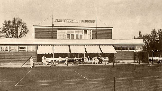 Klubovna Lawn Tennis Club ve 30. letech 20. století