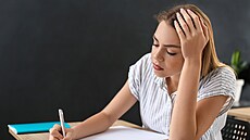 Studentka, test - ilustra�ní foto.