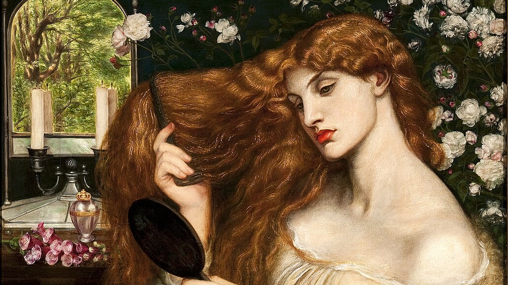 Lady Lilith, olejomalba Danteho Gabriela Rossettiho, již autor poprvé namaloval...