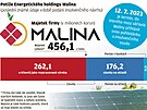 Potíe Energetického holdingu Malina - grafika.