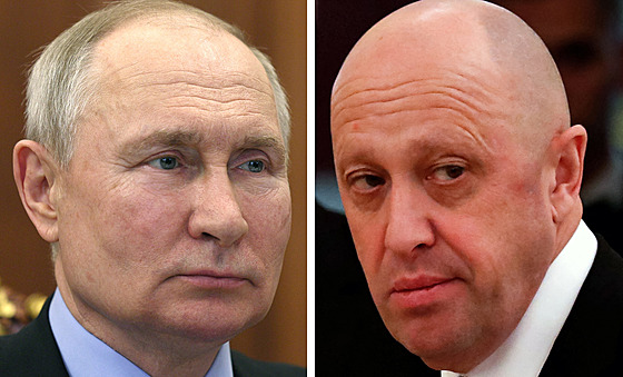 Vladimir Putin a Jevgenij Prigoin.