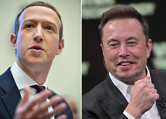 Mark Zuckerberg (vlevo) a Elon Musk.