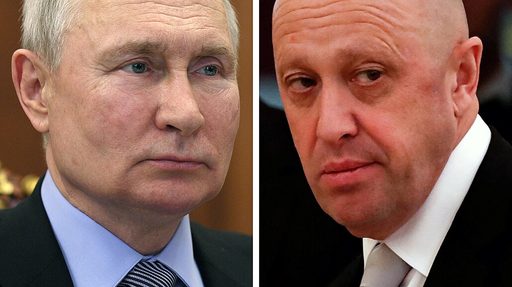 Vladimir Putin a Jevgenij Prigoin.