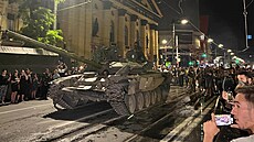 Jednotky Wagnerovy skupiny opou�t�ní Rostov na Donu (24. �ervna 2023 ve�er).