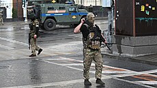 Wagnerovci v Rostovu na Donu (24. ervna 2023).